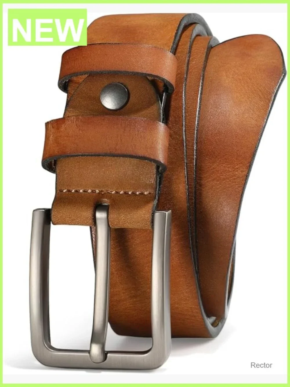 Full Grain Leather Belt Heavy Duty Work Casual Belt for Jeans